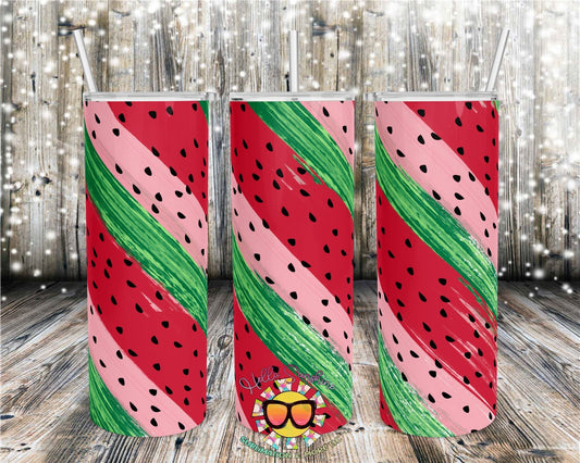Watermelon Brushstroke Tumbler
