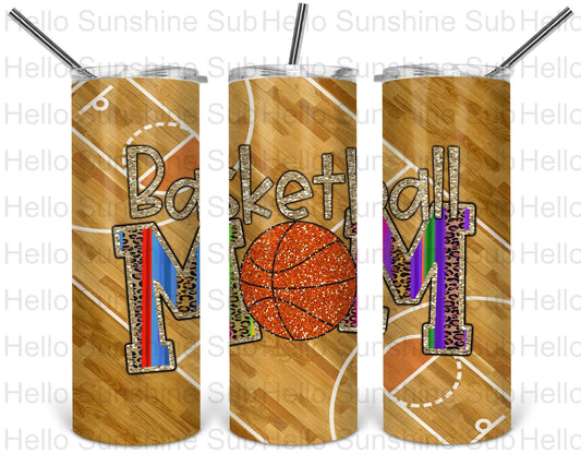 Basketball Mom Serape Tumbler Print