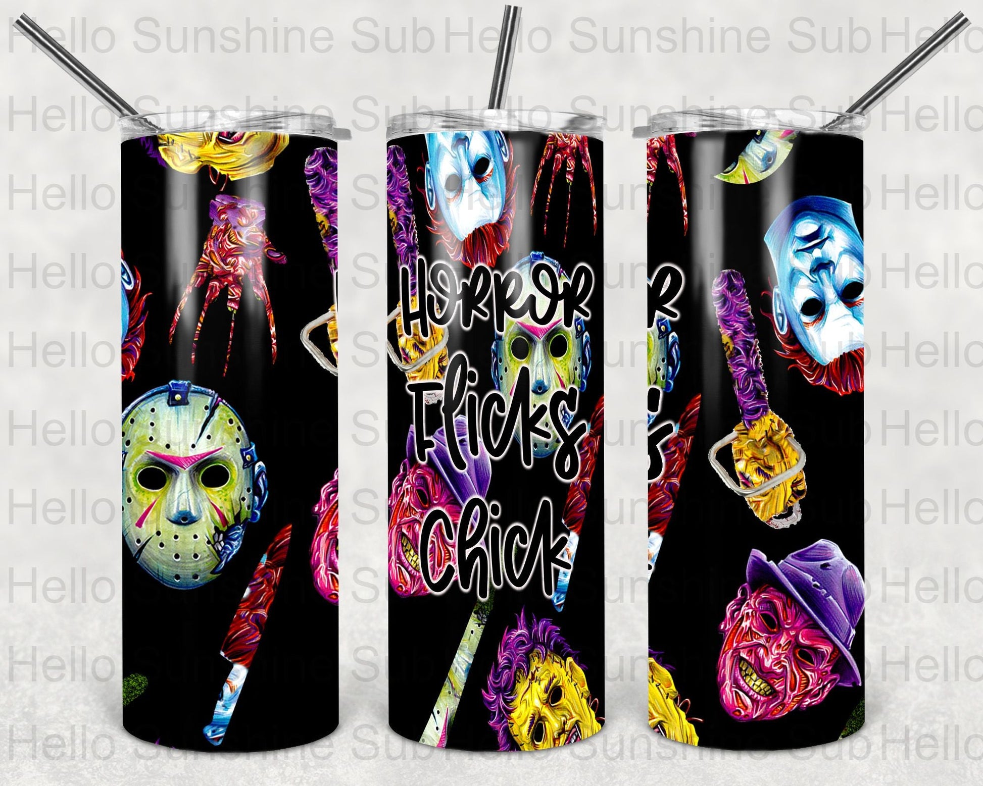 Horror Flicks Chick Tumbler