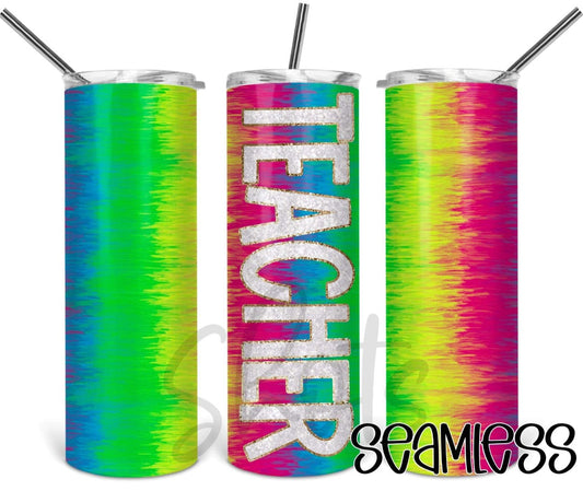 Teacher Rainbow Tumbler