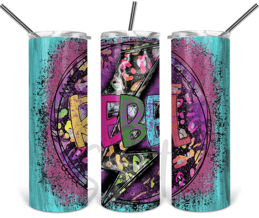 Rebel Lightning bolt Tumbler