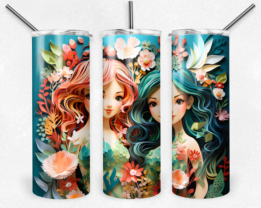 Paper Mermaids Tumbler