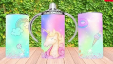 Load image into Gallery viewer, Unicorn Pastel Donuts Kid&#39;s Tumbler/Sippy Cup
